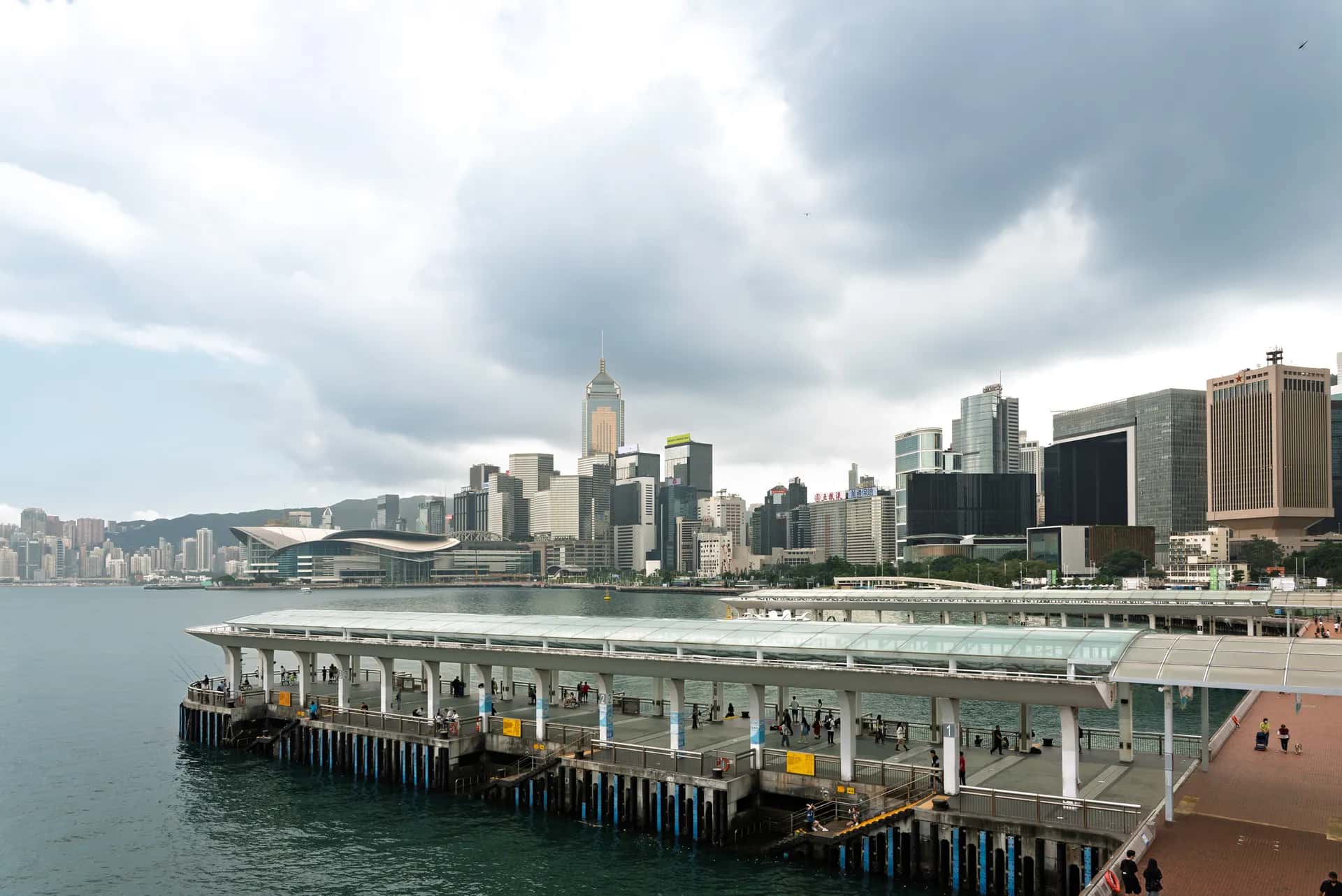 Hong Kong skyline across Victoria Harbour
